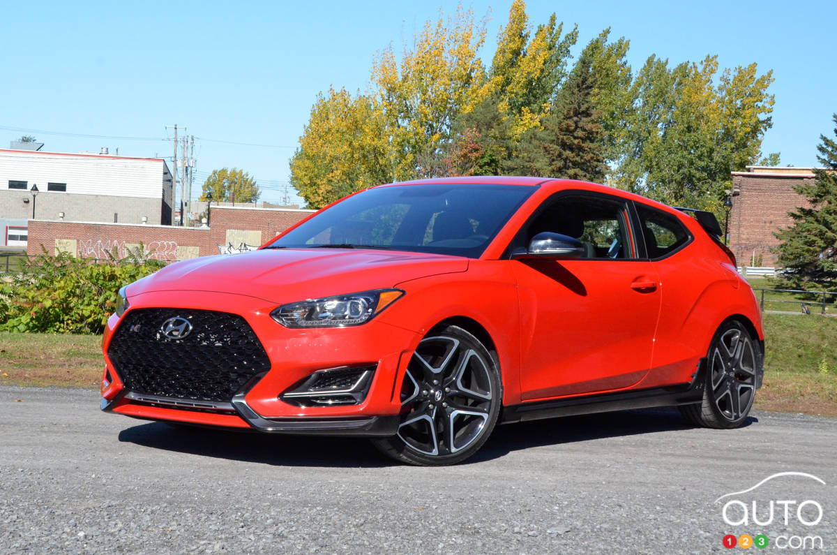 Hyundai Veloster N 2020, trois quarts avant